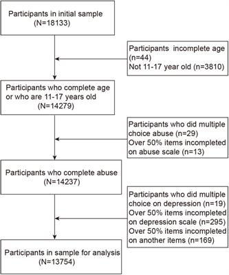 The Association of Abuse and Depression With Suicidal Ideation in Chinese Adolescents: A Network Analysis